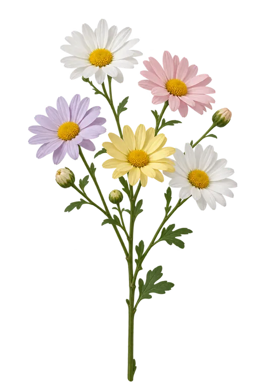 Colourful daisy spray