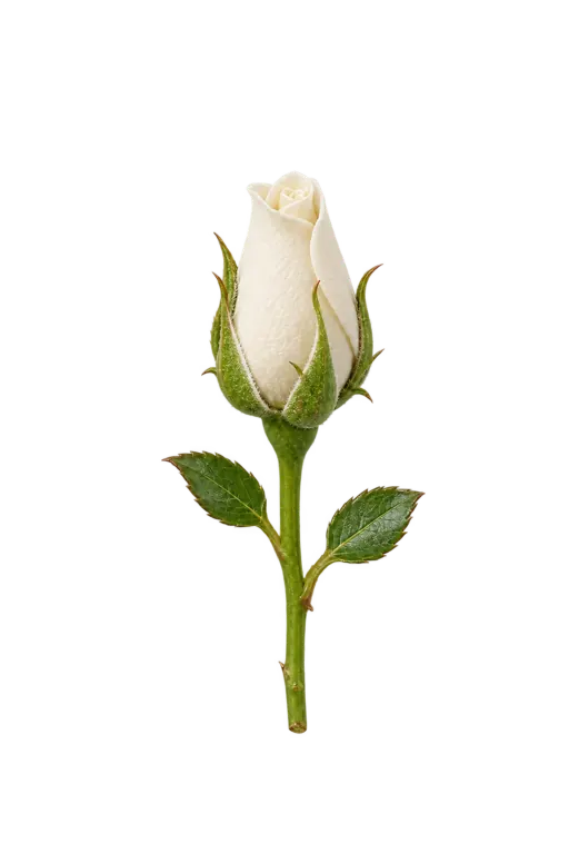 White rosebud
