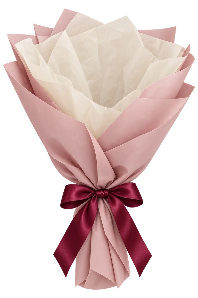 Blush & burgundy bouquet wrap